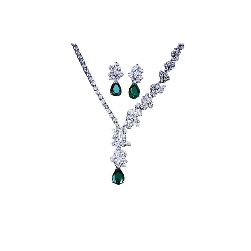 A.A.Y - 18K Gold-Plated Zircon Crystals Jewelry Set