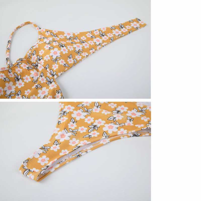 One-Piece Cut Out Floral Print Swimsuit, Yiwu Cujia Trade Co., Ltd