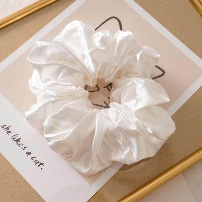 Extra Large Silky Satin Scrunchie - Big Satin Hair Band Solid Colors,Heyang Industrial Co., Ltd