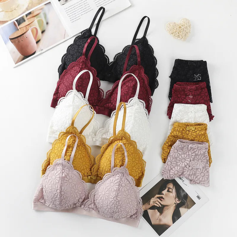 French Lingerie Set Lace Bralette and Panties, Heyang Industrial Co., Ltd