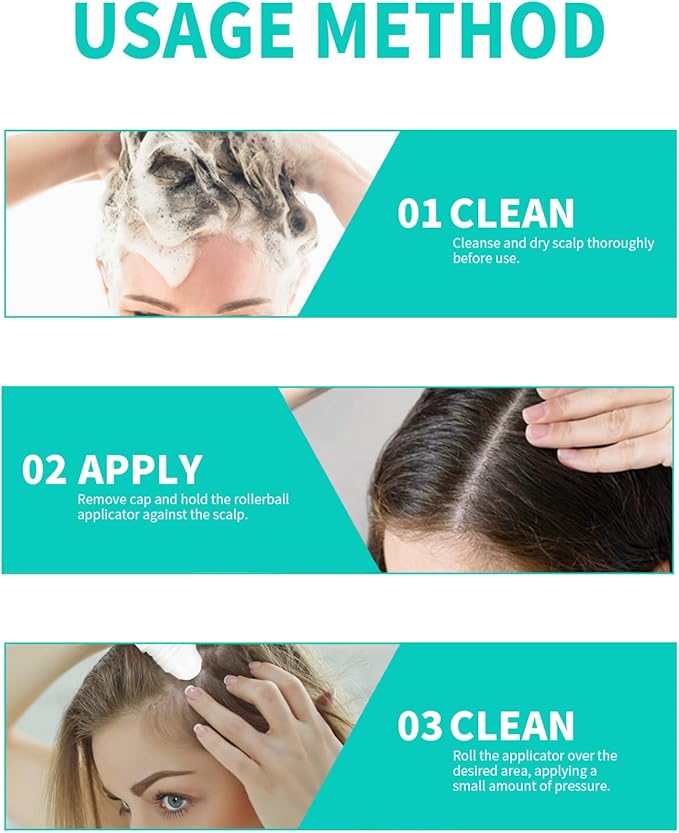 Hair Growth Essence Roller Natural Ingredients with Hyaluron and NMN, Yiwu Cujia Trade Co., Ltd