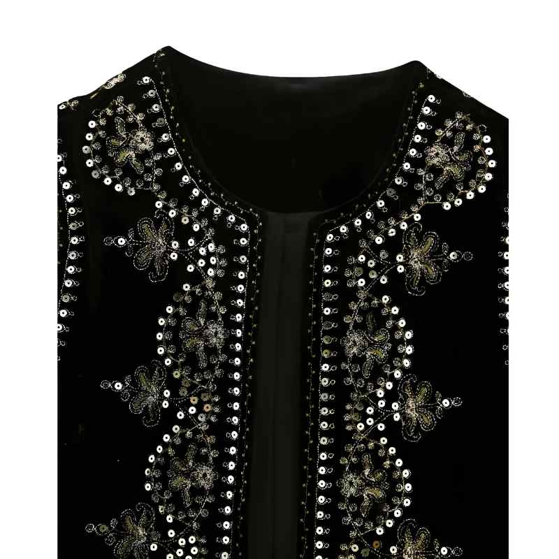 Black Embroidered Velvet Vest, Heyang Industrial Co., Ltd