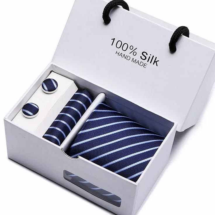 Men's Tie, Cufflinks, Scarf Gift Box Set Silk Tie Set, Yiwu Cujia Trade Co., Ltd