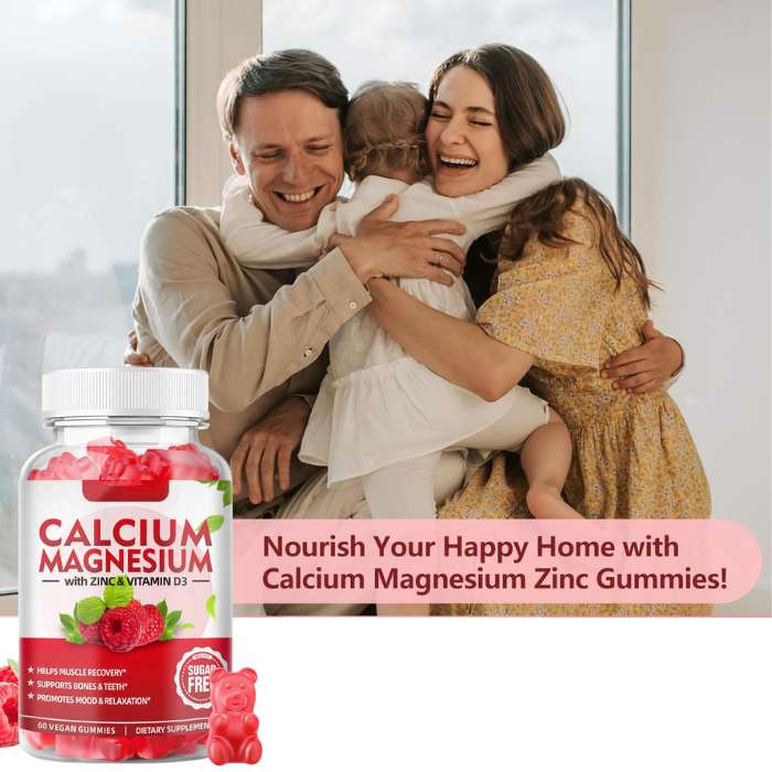 Multi Vitamin Calcium, Magnesium, Zinc, Vitamin D3 - 60 Gummies, Heyang Industrial Co., Ltd