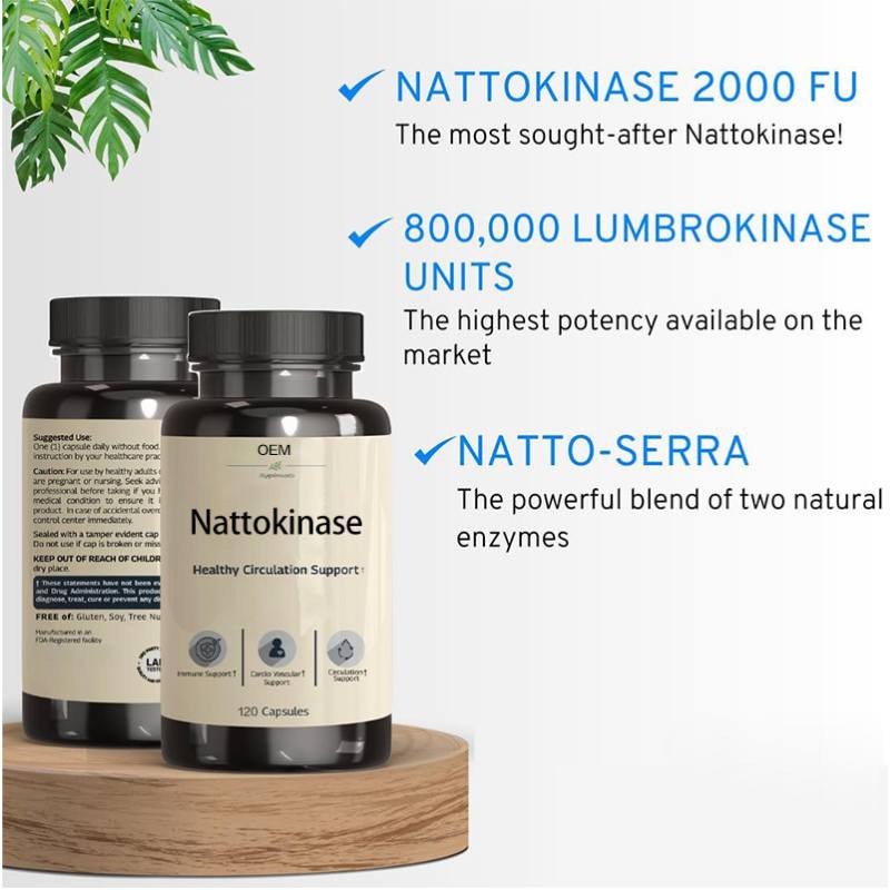 Nattokinase, 2.000 FU 120 Capsules 100% Natural, Heyang Industrial Co., Ltd