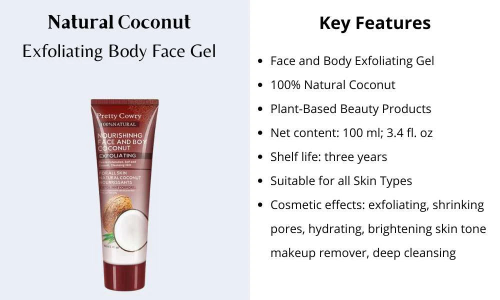 Natural Coconut Exfoliating Body Face Gel, Heyang Industrial Co., Ltd