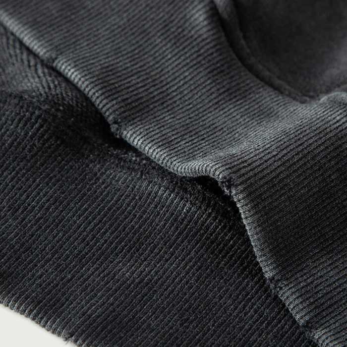 Black Distressed Heavy Weight Hoodie for Men, PODpartner