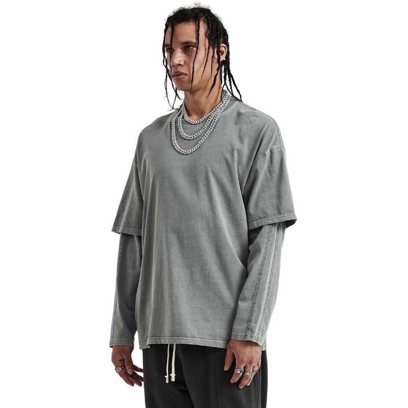 The A.A.Y Urban Faux-Layered Longsleeve Tee, PODpartner