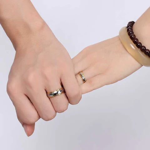 Tungsten Couple Rings - Gold & Silver Set, Yiwu Cujia Trade Co., Ltd