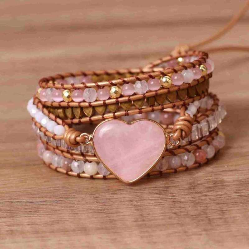A.A.Y - Rose Quartz Bracelet Fashion Love Jewelry