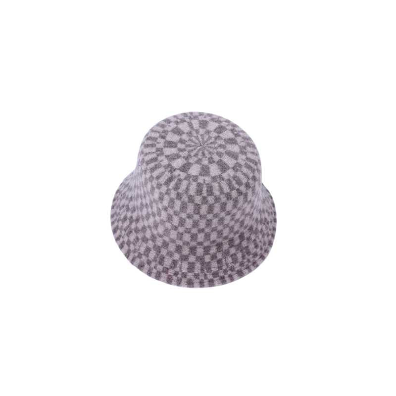 Wool Bucket Hat Checkerboard - A.A.Y FASHION