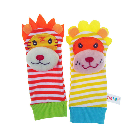 Baby Rattles Toy Socks – Soft Animal Development Toys (0–6 Months)