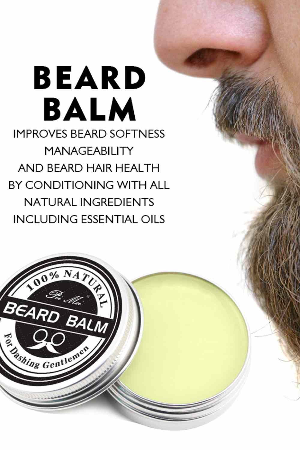 100% Natural Organic Beard Balm and Beard Oil - A.A.Y FASHION (1080 x 1080 px)