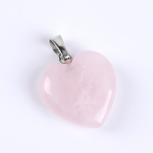 Natural Gemstone Heart Drop Pendant Necklace, Yiwu Cujia Trade Co., Ltd