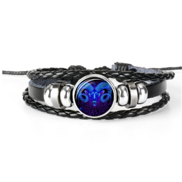 Leather Zodiac Manifestation Bracelet, Yiwu Cujia Trade Co., Ltd
