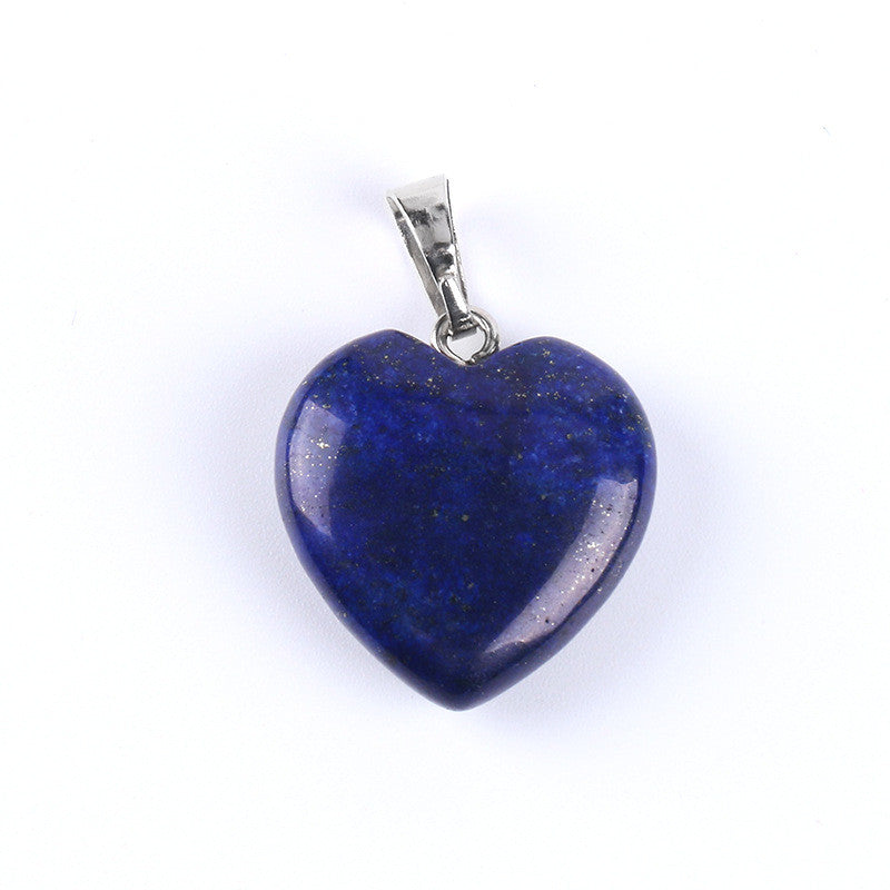 Natural Gemstone Heart Drop Pendant Necklace, Yiwu Cujia Trade Co., Ltd