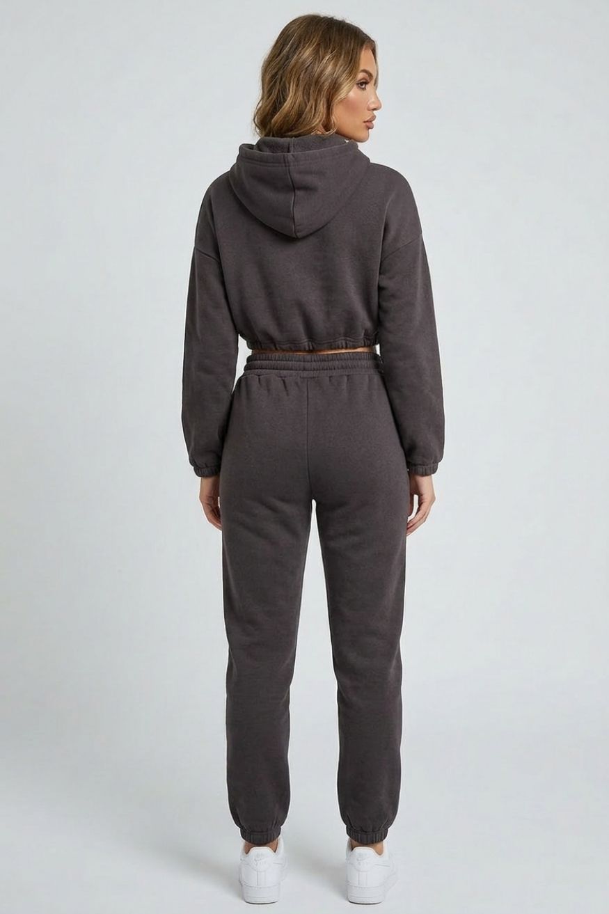 2 Piece Tracksuits Outfits Casual Long Sleeve Crop Hoodie Jogger Pants Sets, Yiwu Cujia Trade Co., Ltd