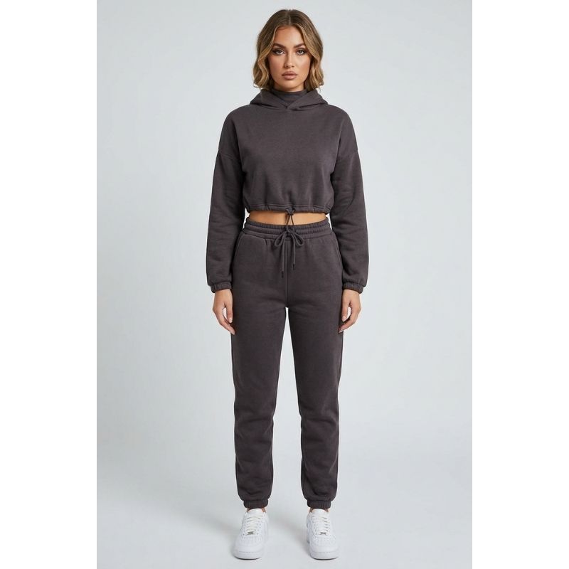 2 Piece Tracksuits Outfits Casual Long Sleeve Crop Hoodie Jogger Pants Sets, Yiwu Cujia Trade Co., Ltd