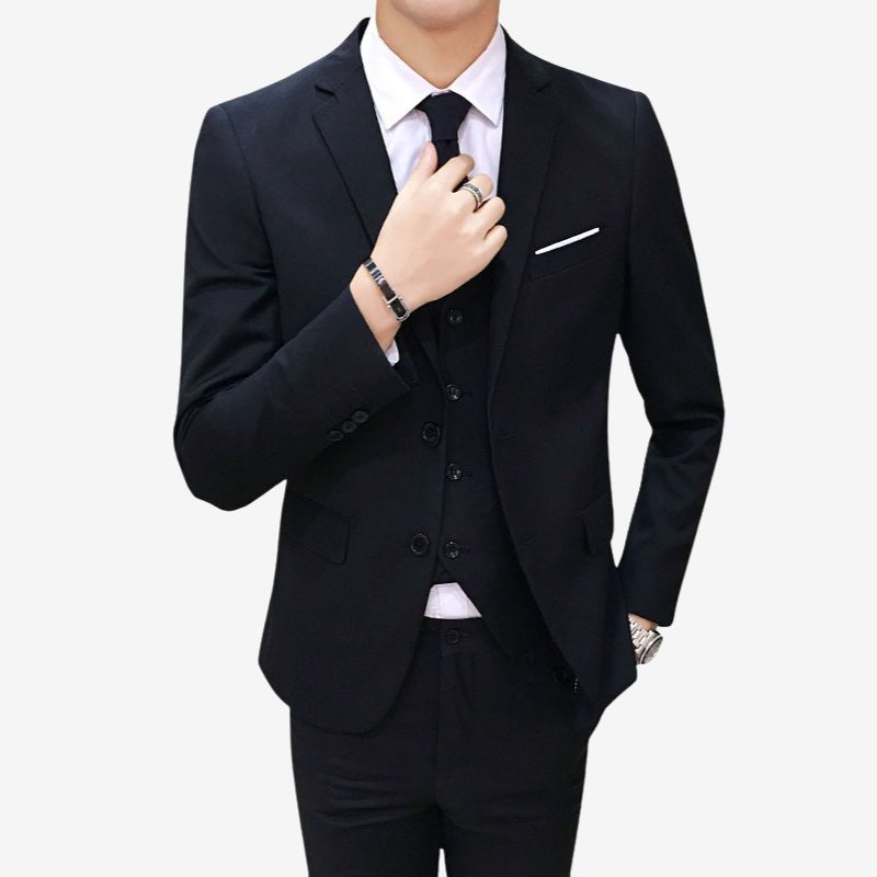 A.A.Y CORE 3‑Piece Slim‑Fit Suit Set