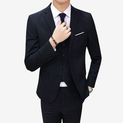 A.A.Y CORE 3‑Piece Slim‑Fit Suit Set