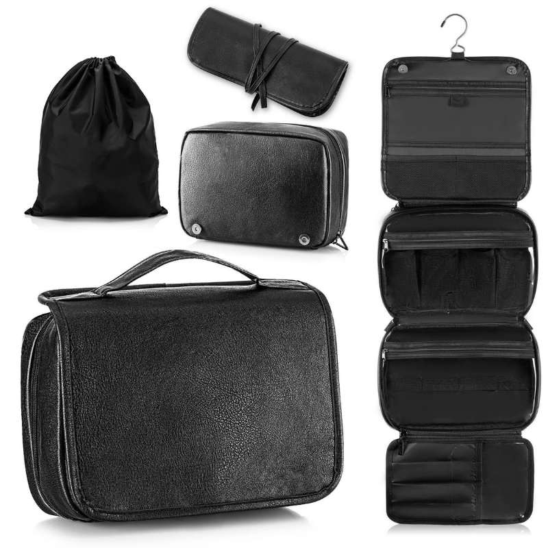 3-in-1 Faux Leather Wash Bag – Travel Toiletry Organizer,BuckyDrop