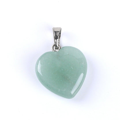 Natural Gemstone Heart Drop Pendant Necklace, Yiwu Cujia Trade Co., Ltd