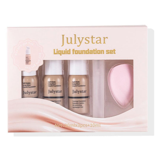 5PCS Moisturizing BB Cream Foundation Set – Hydrating Coverage Kit, BuckyDrop