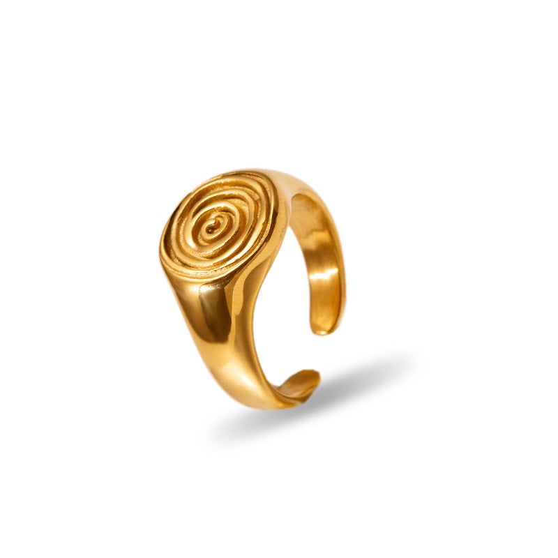 Open Rings Gold Plated Titanium Steel - A.A.Y FASHION