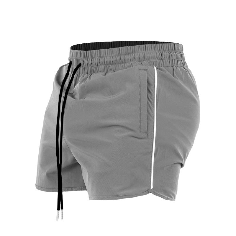 Grey Three Point Drawstring Shorts