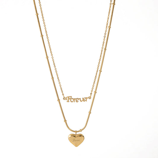 A.A.Y - Forever Love Double Layer Necklace