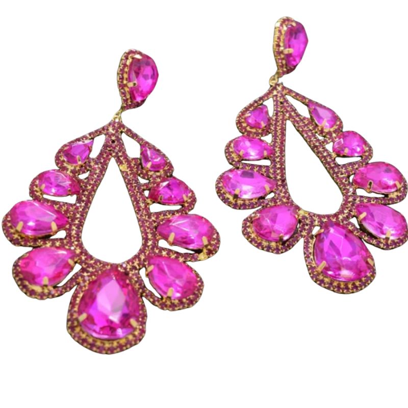 A.A.Y - Gold Water Diamond Fashion Earrings  