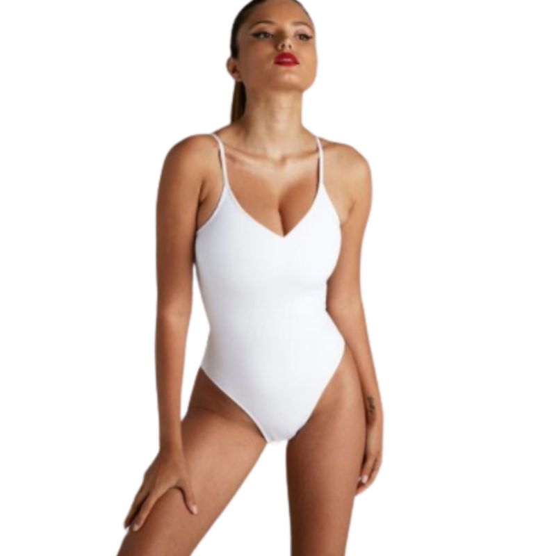 A.A.Y - High Cut One-piece Solid Color Swimsuit