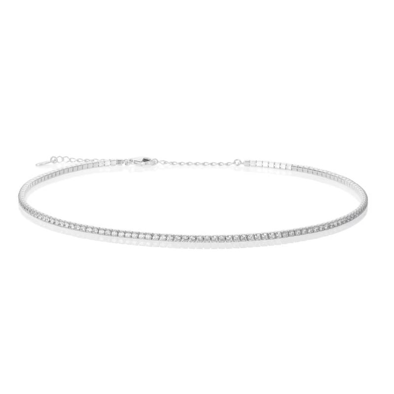 A.A.Y - Zircon Choker Titanium Steel Necklace