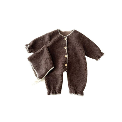 A.A.Y - Baby Fleece Overall Long Jumpsuit