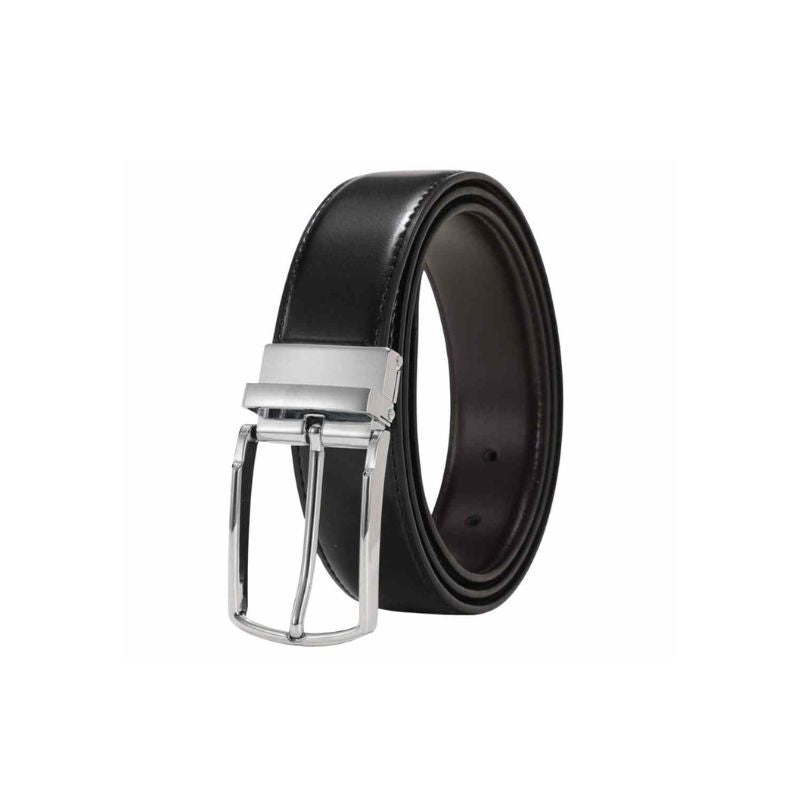 A.A.Y - Black Genuine Leather Buckle Belt
