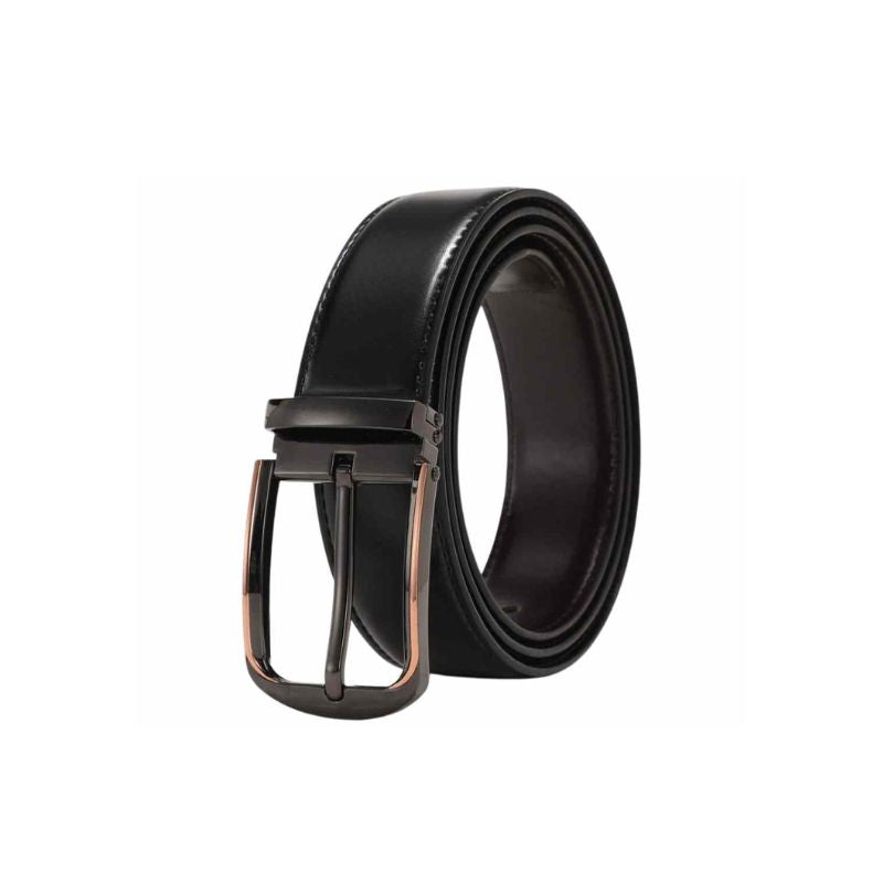 A.A.Y - Black Genuine Leather Buckle Belt
