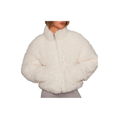 A.A.Y - Cropped Faux Fur Jacket