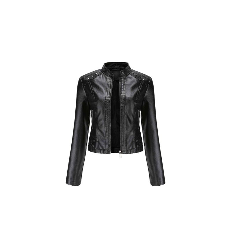 A.A.Y - Faux Leather Women Studded Jacket 