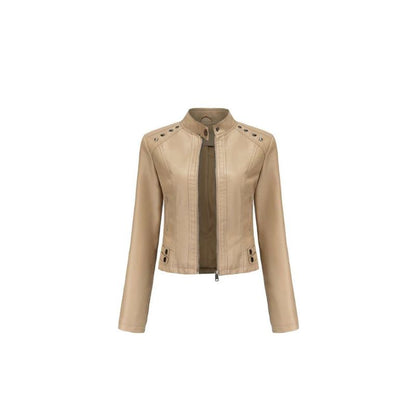 A.A.Y - Faux Leather Women Studded Jacket 