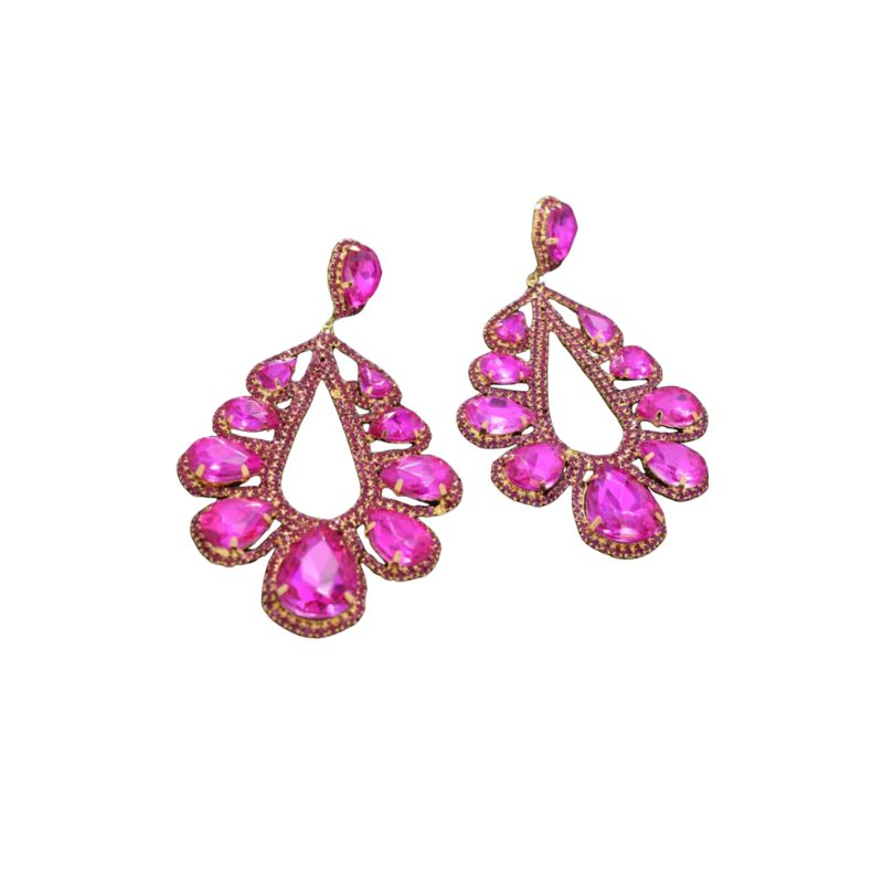 A.A.Y - Gold Water Diamond Fashion Earrings  