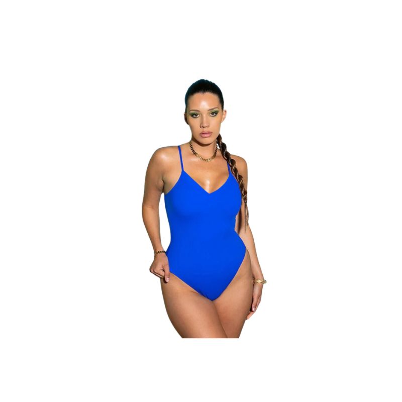 A.A.Y - High Cut One-piece Solid Color Swimsuit