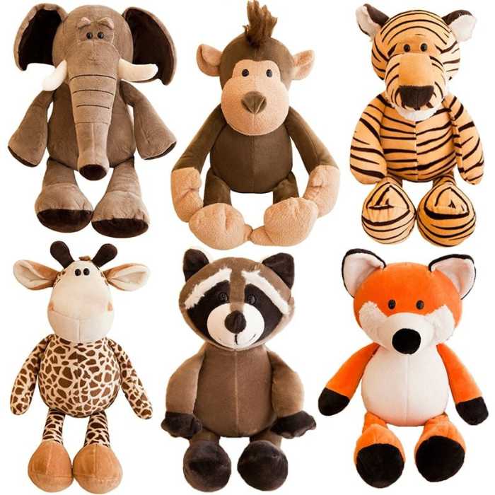 JSQ Ollie Elephant Jungle Zoo Animal Plush Toys A.A.Y