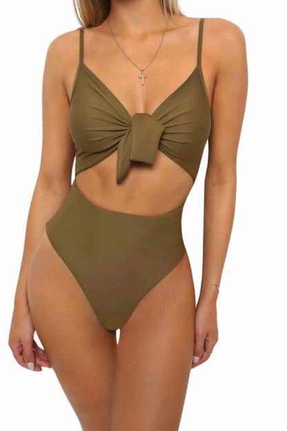 A.A.Y - Women's One-Piece Cut Out Swimsuit Solid Color