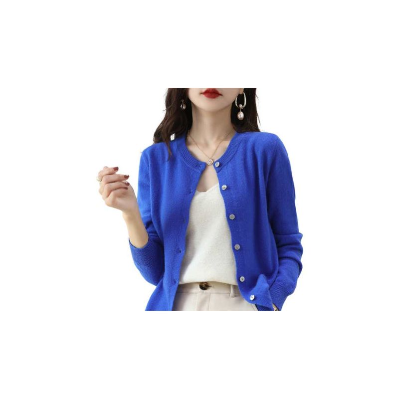 A.A.Y - Soft Knitted Button-Up Cardigan Women