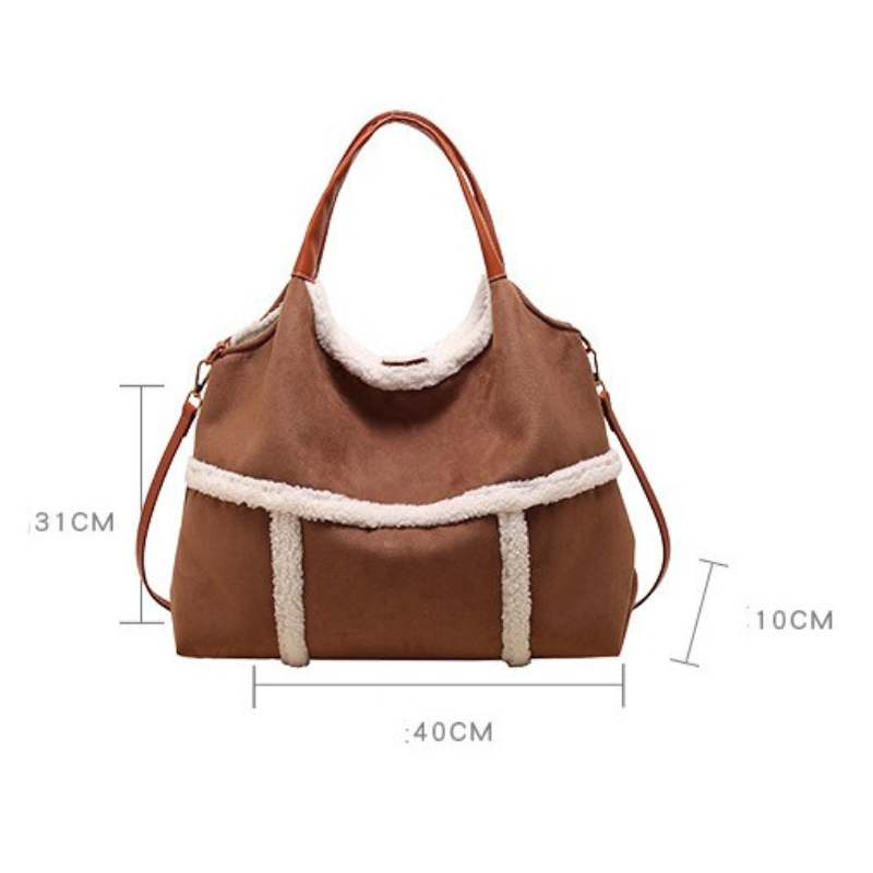 A.A.Y - Suede Tote Large-capacity Bag