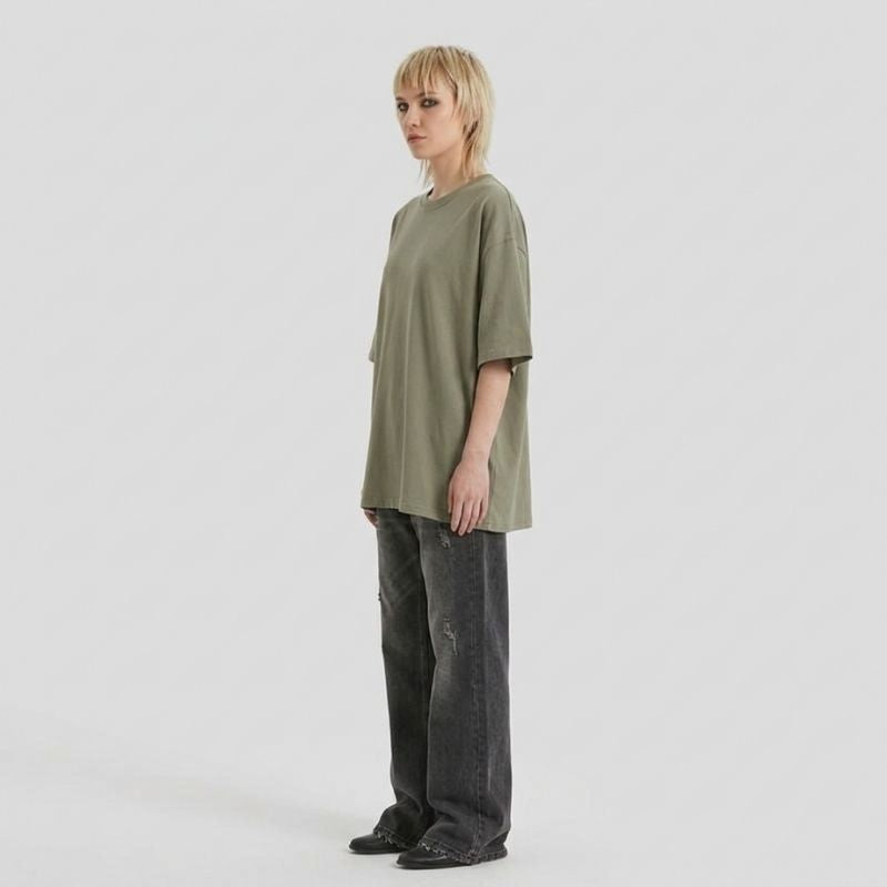A.A.Y CORE Crewneck T-shirt Women's Midweight Cotton Loose Short Sleeve Tee, PODpartner