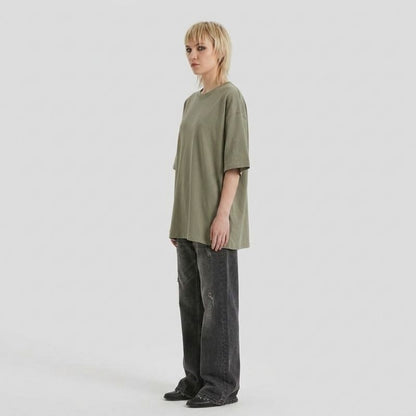 A.A.Y CORE Crewneck T-shirt Women's Midweight Cotton Loose Short Sleeve Tee, PODpartner