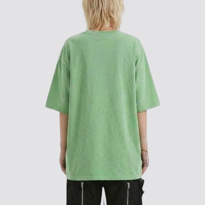 Crewneck T-shirt Women's Midweight Cotton Loose Short Sleeve Tee, PODpartner