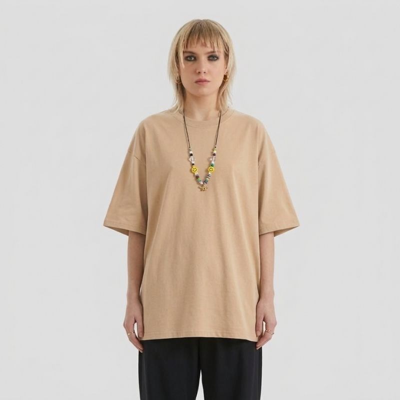 A.A.Y CORE Crewneck T-shirt Women's Midweight Cotton Loose Short Sleeve Tee, PODpartner