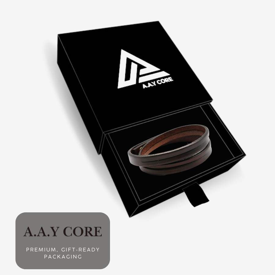 A.A.Y CORE Handmade Leather Wrist Cuff Wrap Bracelet, BuckyDrop